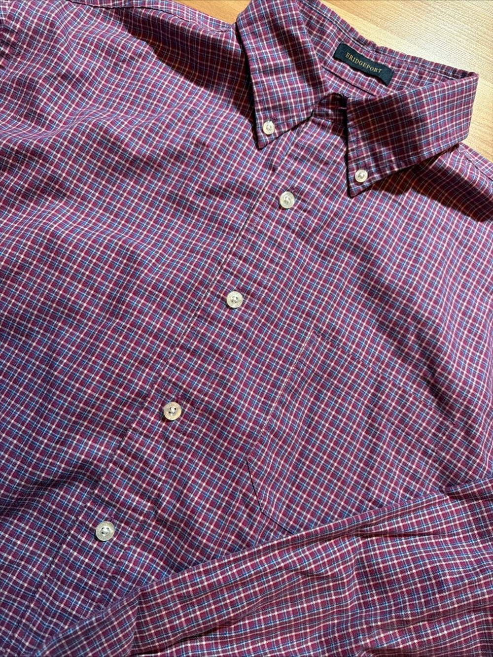 Pendleton Red and Blue Plaid Button-Down Shirt